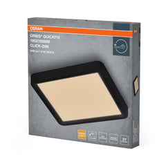 4099854604645 - Černý LED Panel ORBIS 195x195mm 16W Click Stmívatelný, Teplá Bílá - LED Panel - Czechia LEDVANCE e - shop