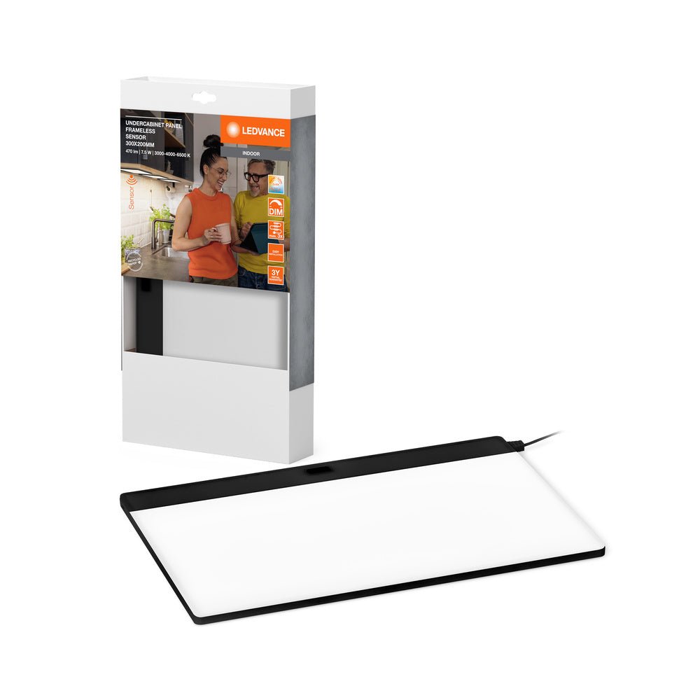 Černý panel se senzorem 7.5W UNDERCABITENT 300x200mm