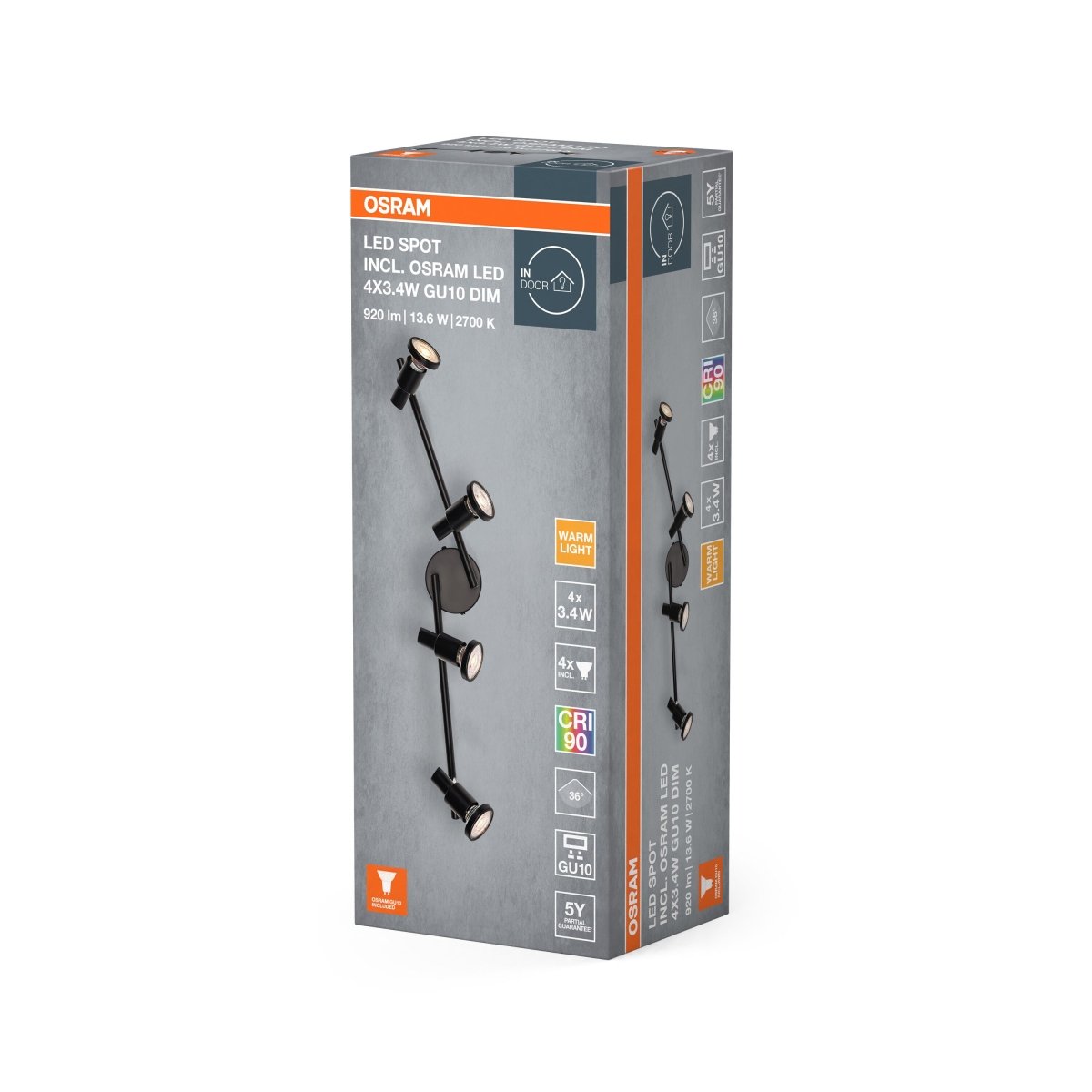 4099854474491 - Černý reflektor 13,60 W Teplá bílá 684 mm - Reflektor - LEDVANCE e - shop