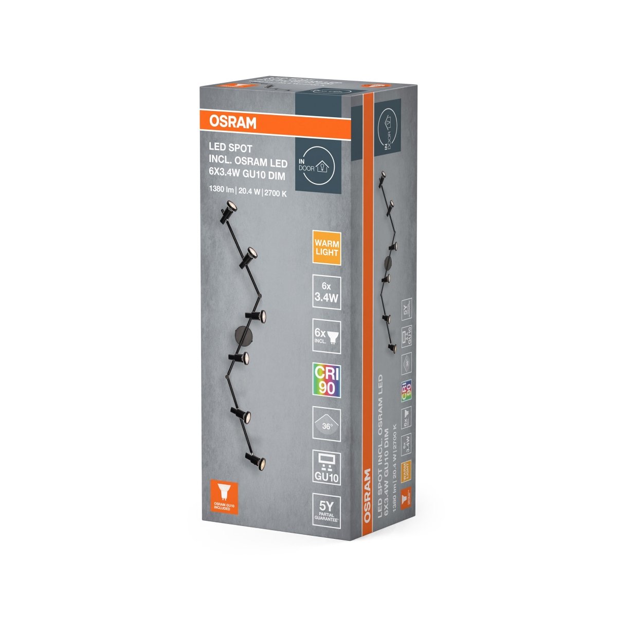 4099854474514 - Černý reflektor 20,40 W Teplá bílá 1198 mm - Reflektor - LEDVANCE e - shop