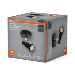 4099854474354 - Černý reflektor 3,40 W Teplá bílá 80 mm - Reflektor - LEDVANCE e - shop