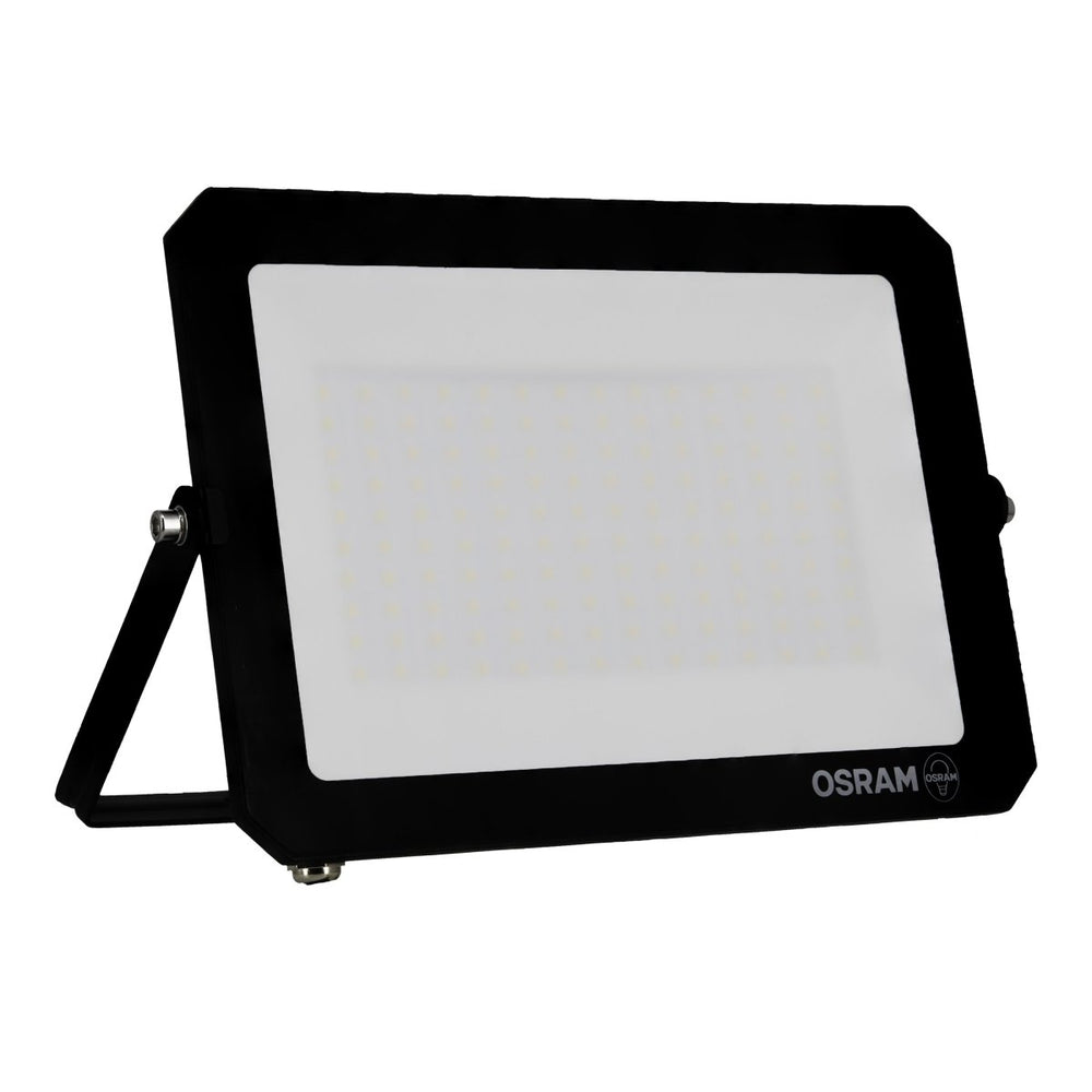 Černý venkovní LED reflektor LUX 100 W bez senzoru, studená bílá