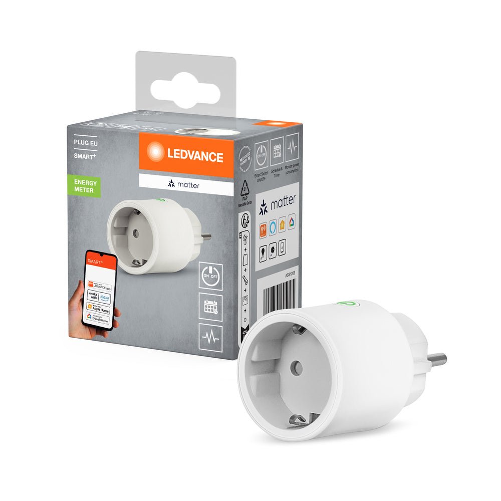 Chytrá energetická zásuvka bílá Matter PLUG EU