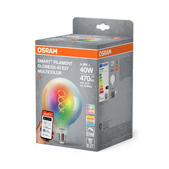 4058075850804 - Chytrá Matter RGBTW žárovka E27 4.8 W FILAMENTLOBE125 OSRAM - Žárovka - LEDVANCE e - shop