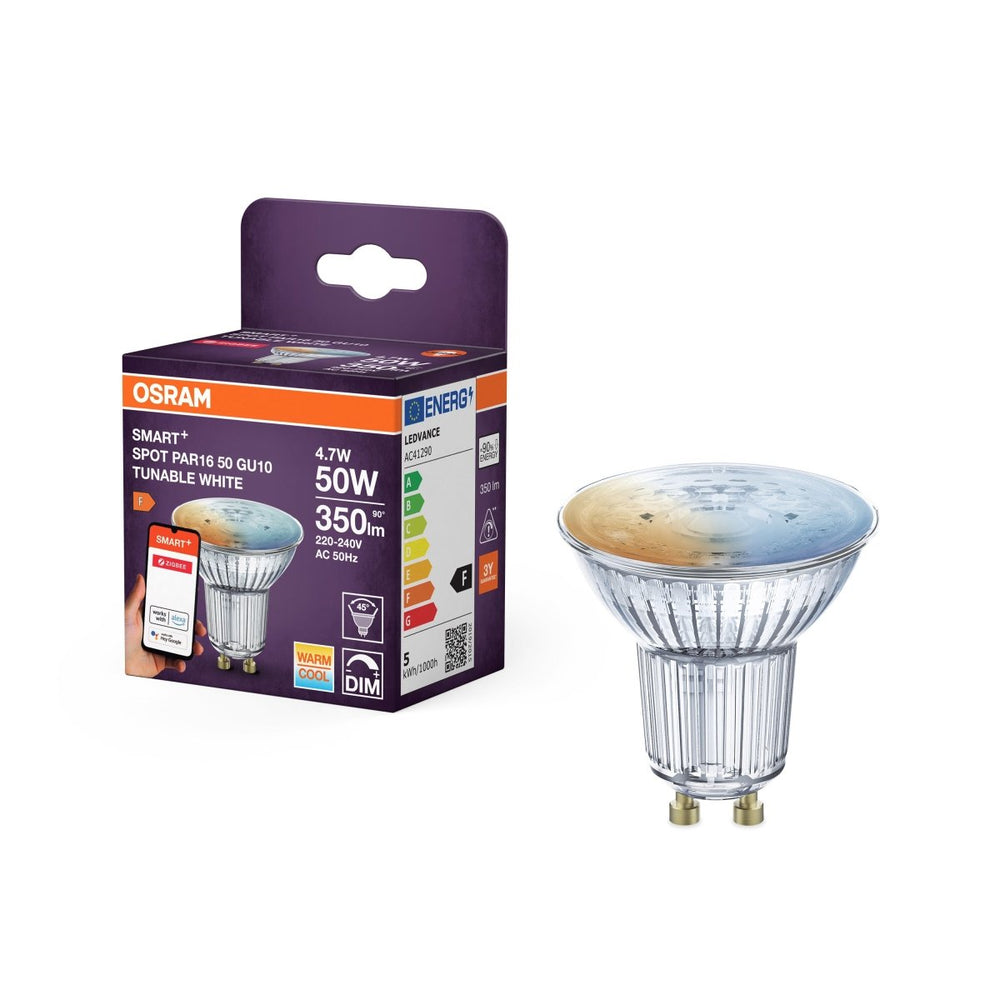 Chytrá stmívatelná zigbee LED bodovkaU10 SPOT, laditelná bílá OSRAM