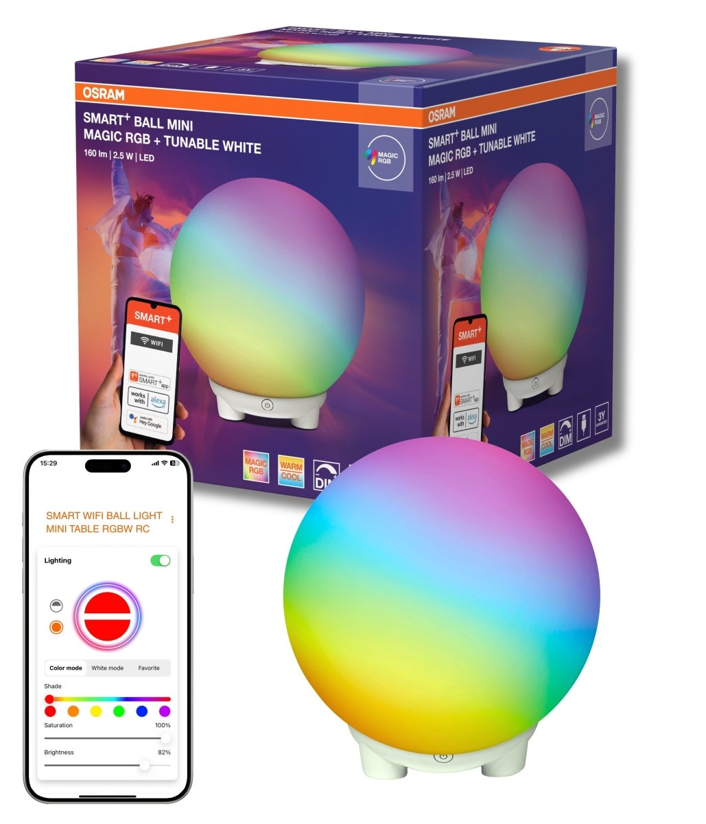 4099854475825 - Chytrá stolní lampa Wifi Ball Magic Mini RGBW USB - Stolní lampa - Czechia LEDVANCE e - shop