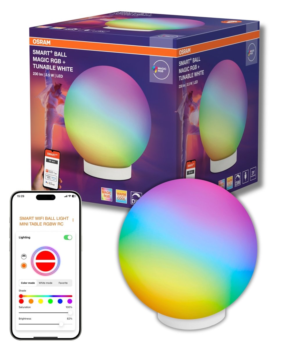 4099854475801 - Chytrá stolní lampa Wifi Ball Magic RGBW USB - Stolní lampa - Czechia LEDVANCE e - shop