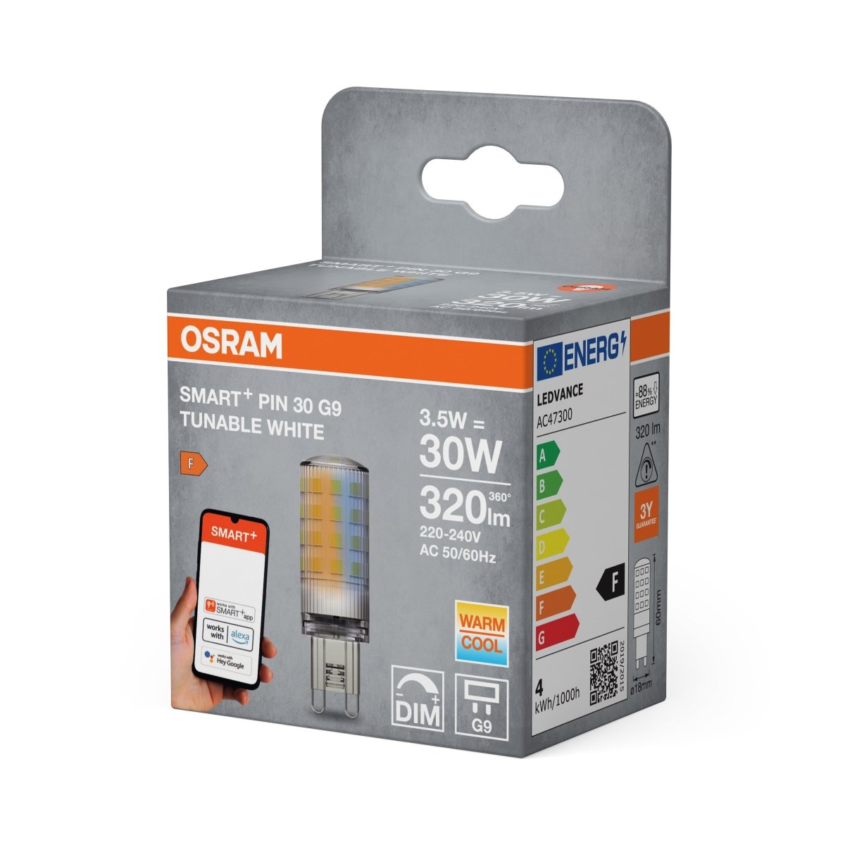4099854480430 - Chytrá WiFi speciální LED žárovka9 PIN, laditelná bílá OSRAM - Žárovka - LEDVANCE e - shop