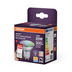 4099854461859 - Chytrá zigbee LED stmívatelná bodovkaU10 SPOT RGBW OSRAM - Žárovka - LEDVANCE e - shop