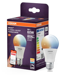 4099854460234 - Chytrá zigbee LED stmívatelná žárovka E27 9 W CLASSIC A, laditelná bílá OSRAM - Žárovka - Czechia LEDVANCE e-shop