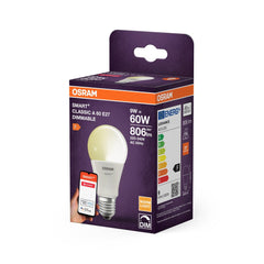 4099854460319 - Chytrá zigbee LED stmívatelná žárovka E27 9 W CLASSIC A, teplá bílá OSRAM - Žárovka - Czechia LEDVANCE e-shop
