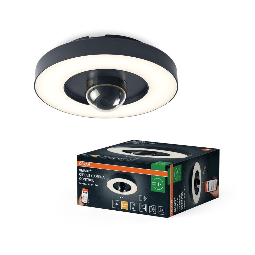 Chytré kulaté svítidlo Wifi Camera Control s kamerou, Teplá Bílá