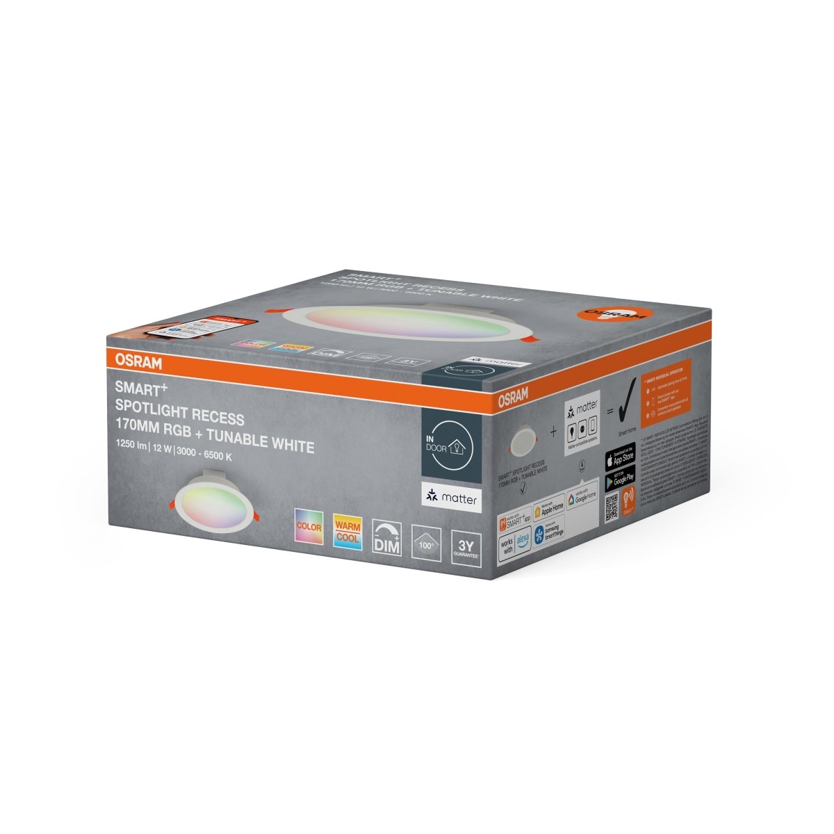 4099854475696 - Chytré podhledové svítidlo Matter, multicolor, 110 ° - Podhledové svítidlo - Czechia LEDVANCE e-shop