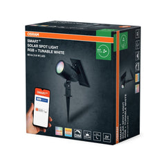 4099854474477 - Chytré solární bodové svítidlo Solar Spot Light RGB+Laditelná Bílá - Solární - Czechia LEDVANCE e - shop