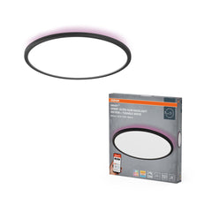 4099854473708 - Chytré ultra, Tenké stropní svítidlo Orbis Backlight ČERNÉ 400mm RGB+Laditelná Bílá - Nástěnné svítidlo - Czechia LEDVANCE e - shop