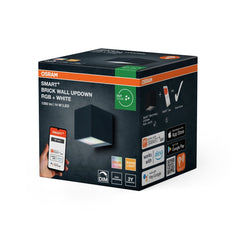 4099854474729 - Chytré venkovní nástěnné svítidlo Brick Wall UpDown RGB+Teplá Bílá - Venkovní dekorativní svítidlo - Czechia LEDVANCE e - shop