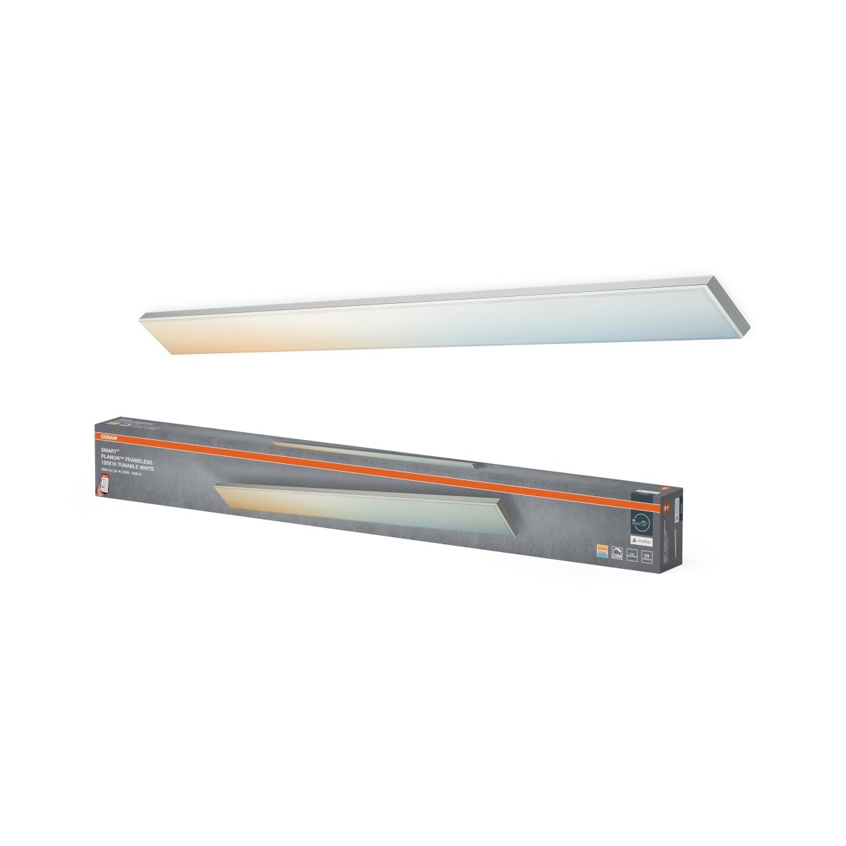 4099854471117 - Chytrý LED panel MATTER Planon 1200x100mm Laditelná Bílá - Stropní svítidlo - Czechia LEDVANCE e - shop