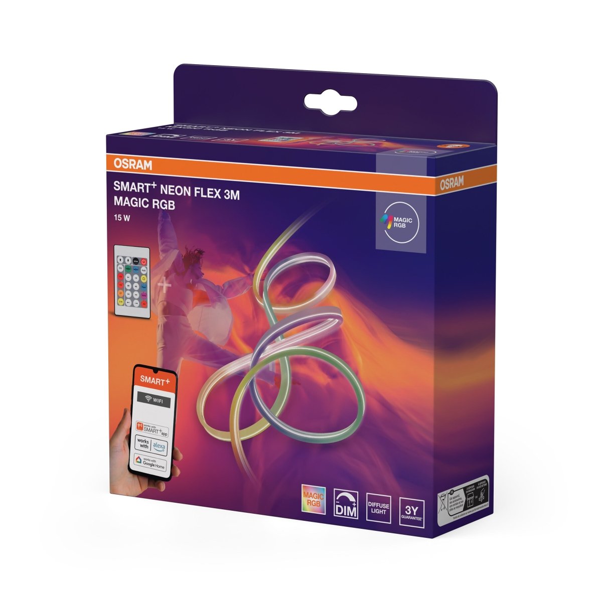 4099854475252 - Chytrý LED pásek Wifi Neon Flex 3m Magic RGB - LED pásek - Czechia LEDVANCE e - shop