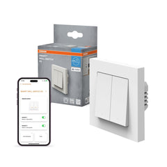 4058075849921 - Chytrý nástěnný spínač Matter přes WiFi bílá (2kanálový) - Chytrý ovladač - Czechia LEDVANCE e-shop