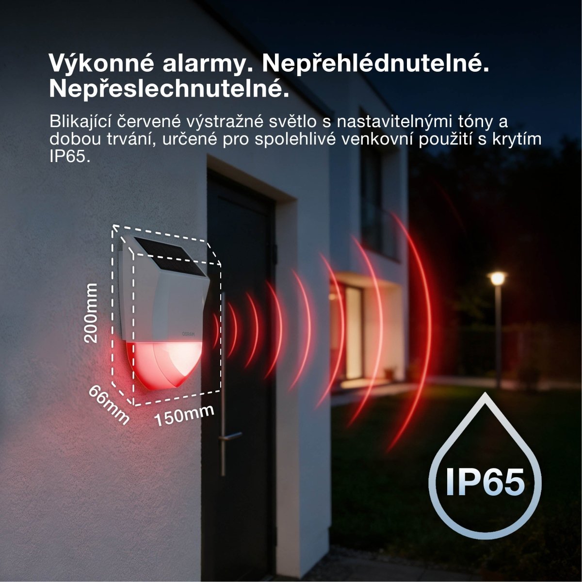 4058075856950 - Chytrý venkovní alarm WiFi SMART+ - Doplněk - Czechia LEDVANCE e-shop