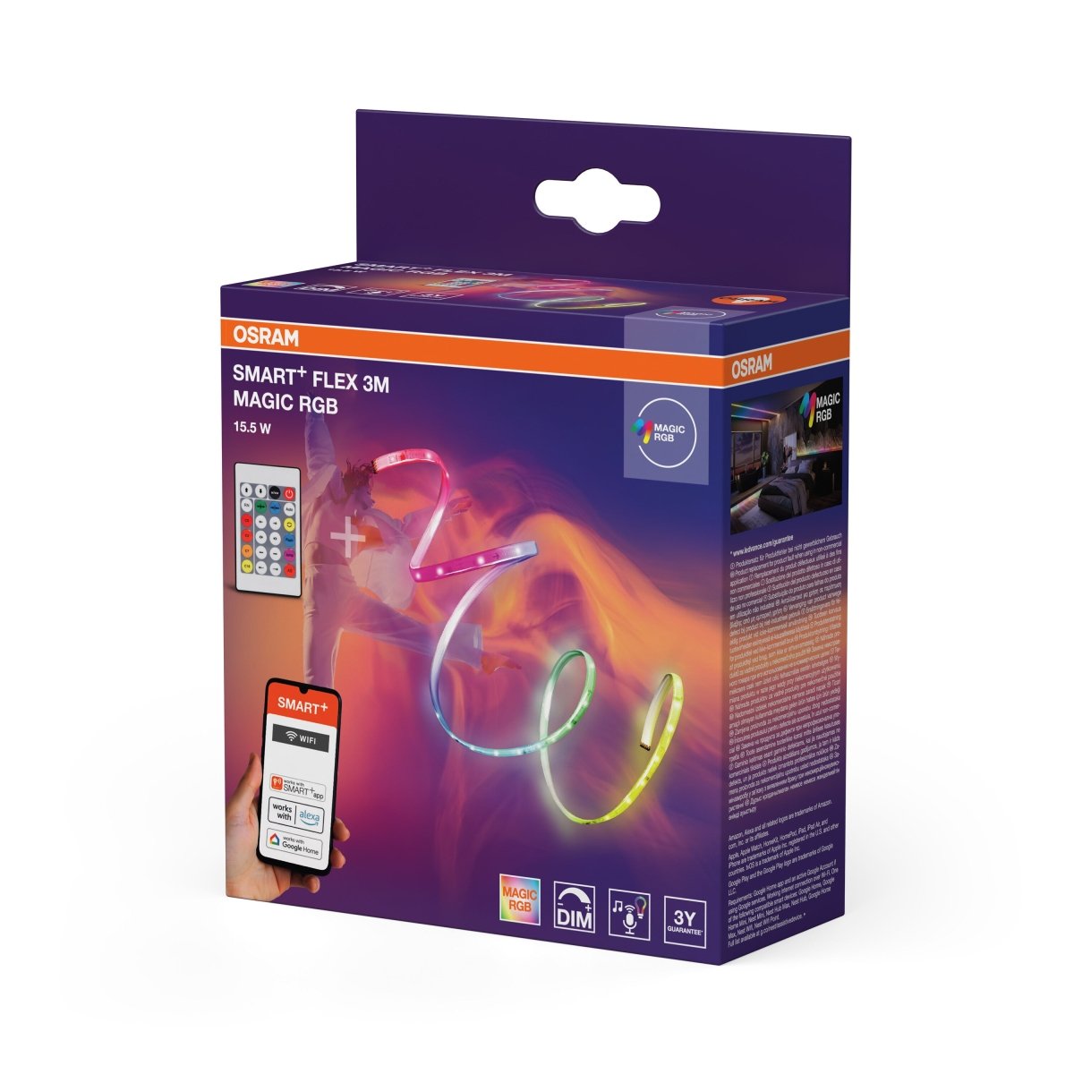 4099854483097 - Chytrý Wifi flexibilní Magic RGB 3m na dálkové ovládání - LED pásek - Czechia LEDVANCE e - shop