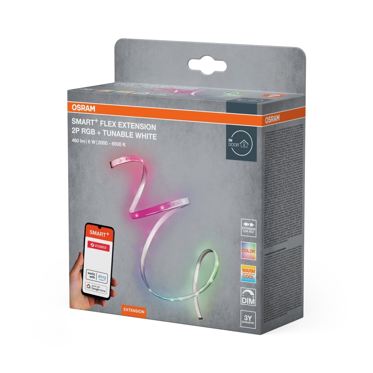 4099854483073 - Chytrý Zigbee flexibilní RGBW 1,2m rozšíření - LED pásek - Czechia LEDVANCE e - shop