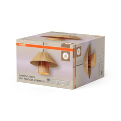 4099854458569 - Dekorativní Bamboo Paper Hut Závěsné svítidlo 280 mm, E27, Brown - Závěsné - LEDVANCE e - shop