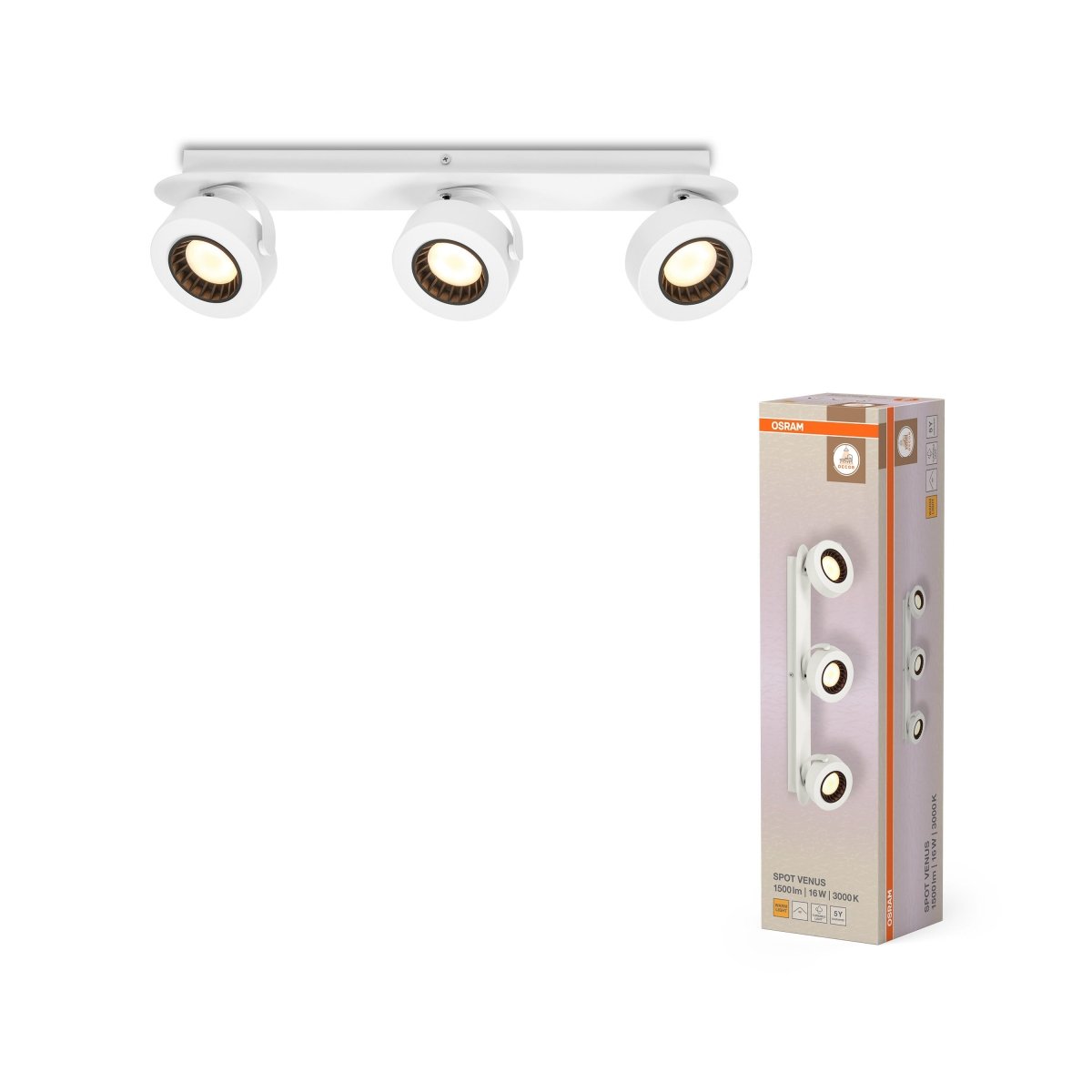 4099854474279 - Dekorativní bílé stropní svítidlo 16 W Teplá bílá 500 mm - Stropní svítidlo - LEDVANCE e - shop