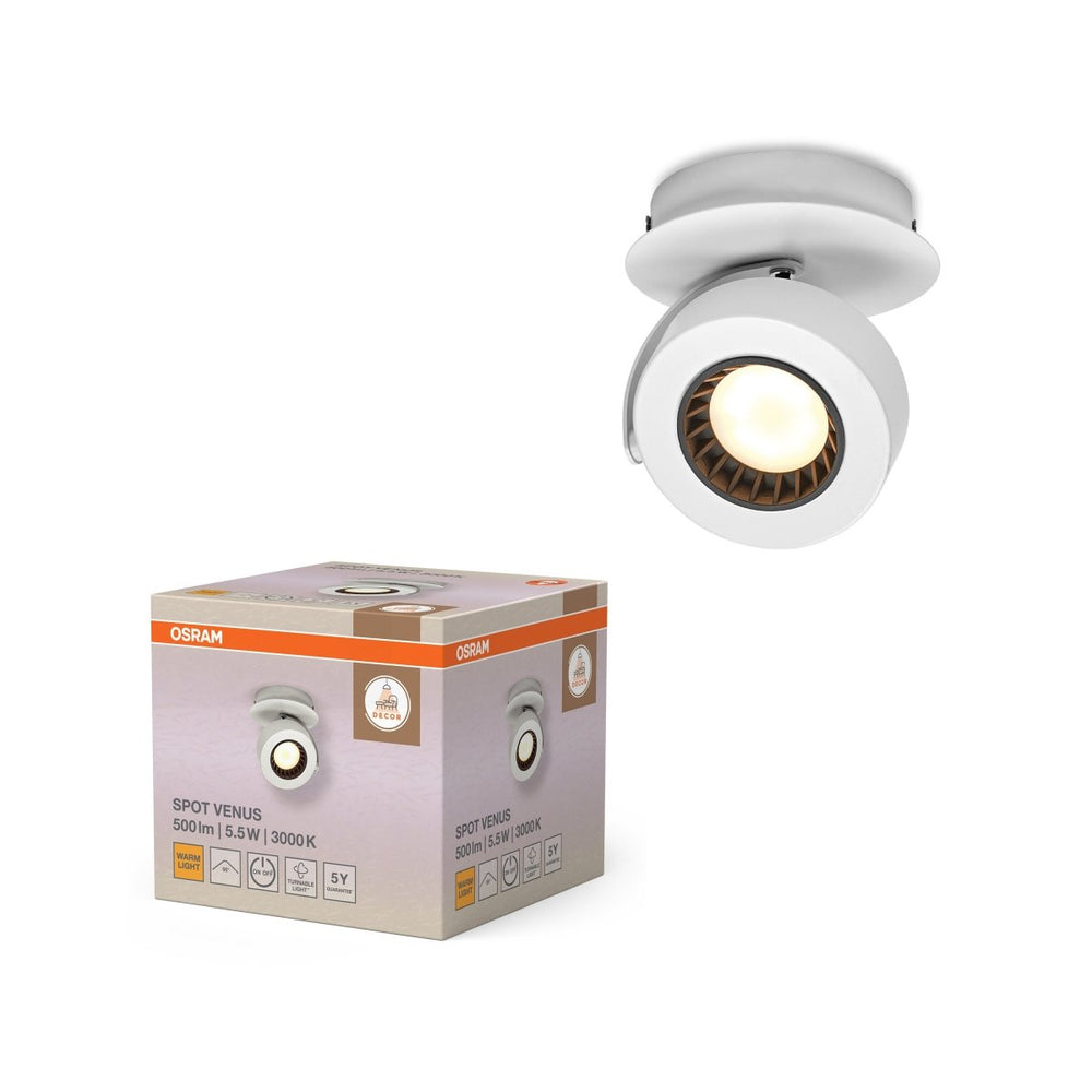 Dekorativní bílé stropní svítidlo 5,50 W Teplá bílá 125 mm