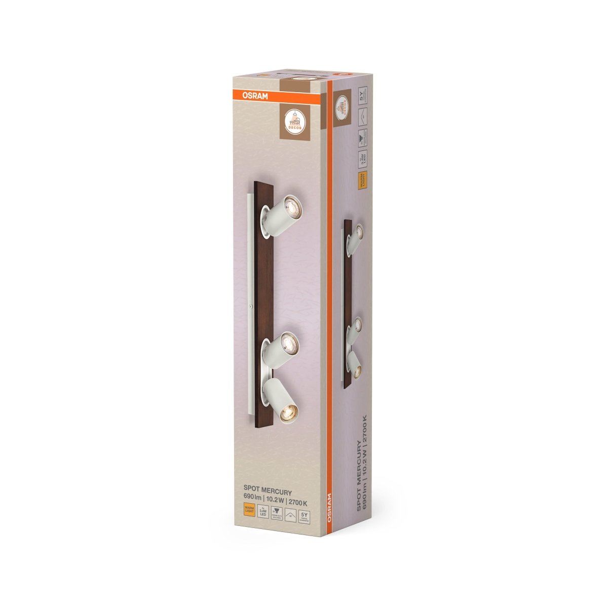 4099854471292 - Dekorativní bílý reflektor 10,20 W Teplá bílá 520 mm - Reflektor - LEDVANCE e - shop