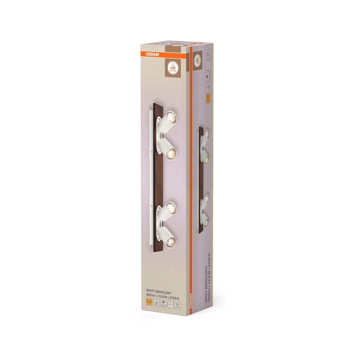 4099854471315 - Dekorativní bílý reflektor 13,60 W Teplá bílá 600 mm - Reflektor - LEDVANCE e - shop