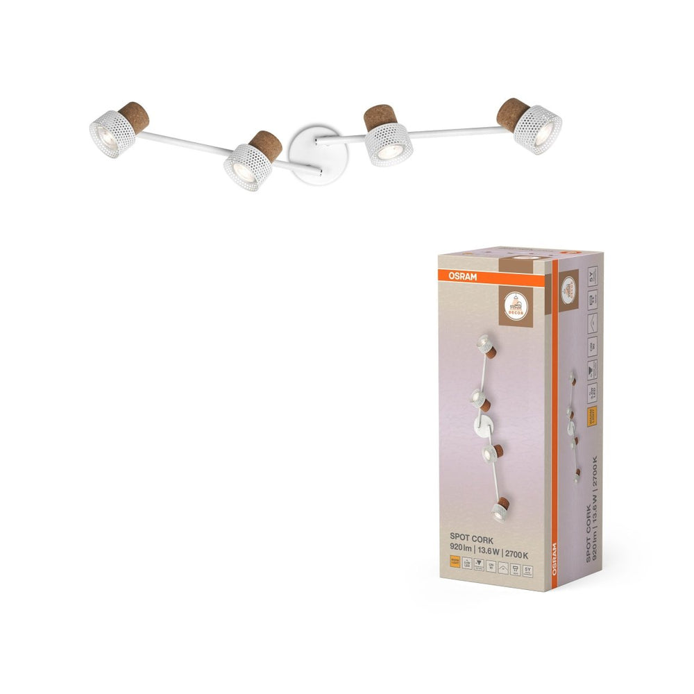 Bílé stropní svítidlo LED Spot dekorativní 813 mm 36°, teplá bílá