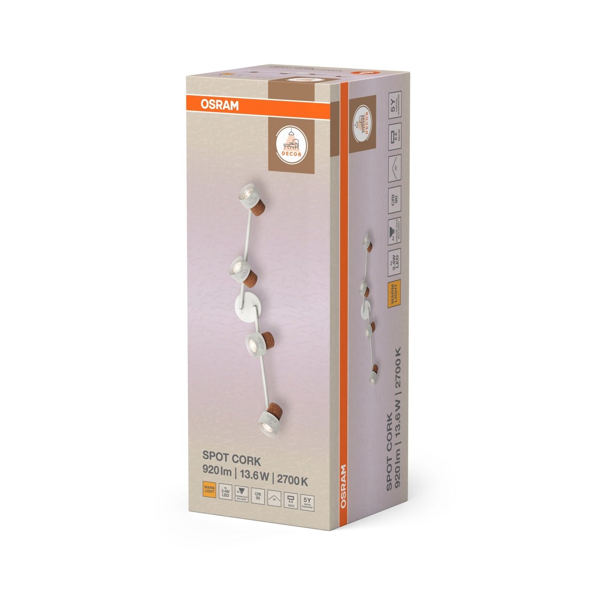 4099854470851 - Dekorativní bílý reflektor 13,60 W Teplá bílá 813 mm - Reflektor - LEDVANCE e - shop
