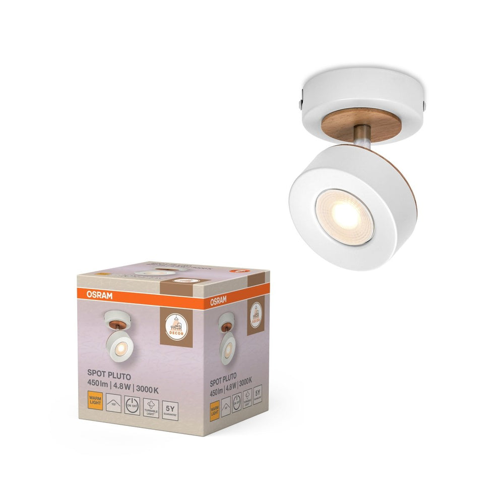 Bílé stropní svítidlo LED Spot dekorativní 90 mm 102°, teplá bílá