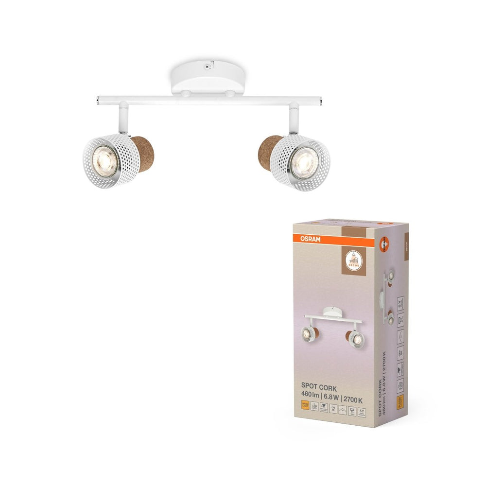 Bílé stropní svítidlo LED Spot dekorativní 338 mm 36°, teplá bílá