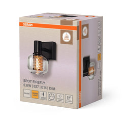 4099854471971 - Dekorativní černé nástěnné svítidlo 2,80 W Teplá bílá 105 mm - Nástěnné svítidlo - LEDVANCE e - shop