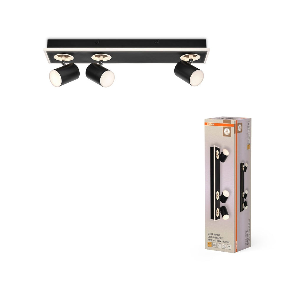 Dekorativní černé stropní svítidlo 41 W Teplá bílá 558 mm