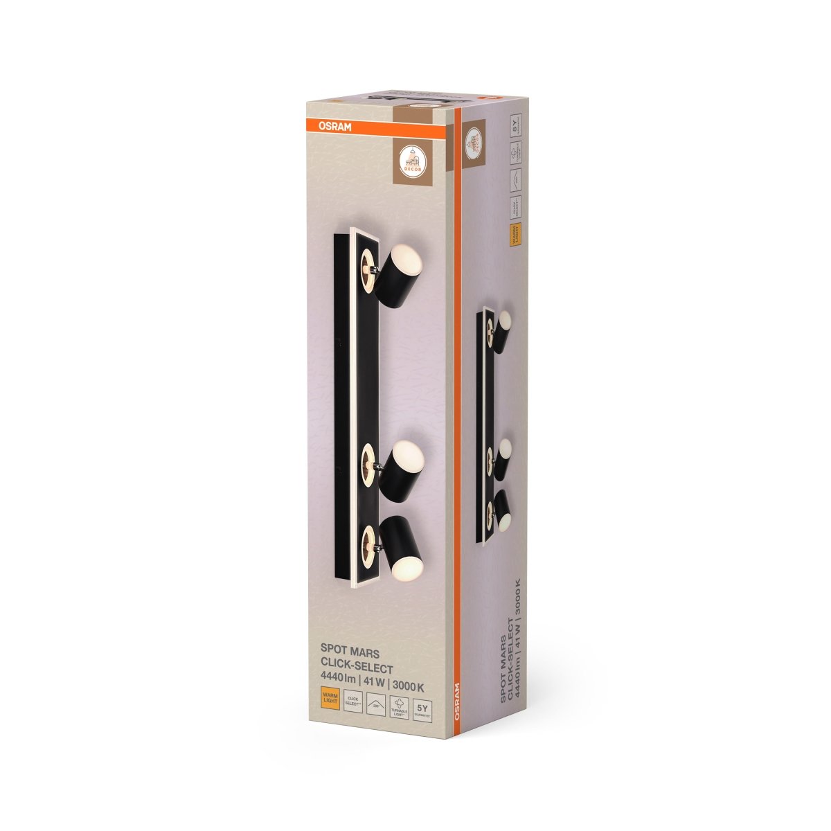 4099854471735 - Dekorativní černé stropní svítidlo 41 W Teplá bílá 558 mm - Stropní svítidlo - LEDVANCE e - shop