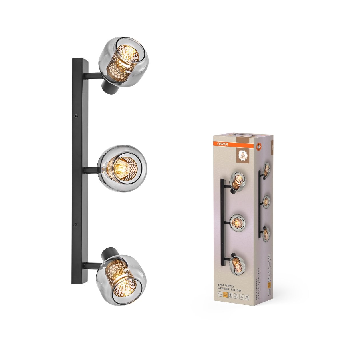 4099854472114 - Dekorativní černé stropní svítidlo 8,40 W Teplá bílá 604 mm - Stropní svítidlo - LEDVANCE e - shop