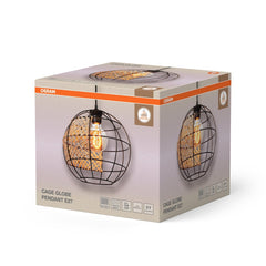 4099854458743 - Dekorativní černé Závěsné svítidlo E27 Globe - Závěsné - LEDVANCE e - shop
