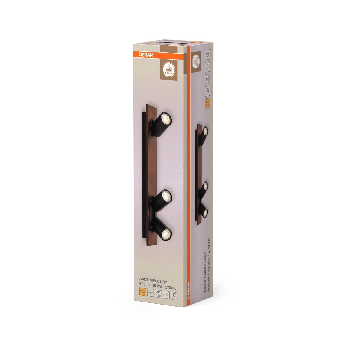 4099854471131 - Dekorativní černý reflektor 10,20 W Teplá bílá 520 mm - Reflektor - LEDVANCE e - shop