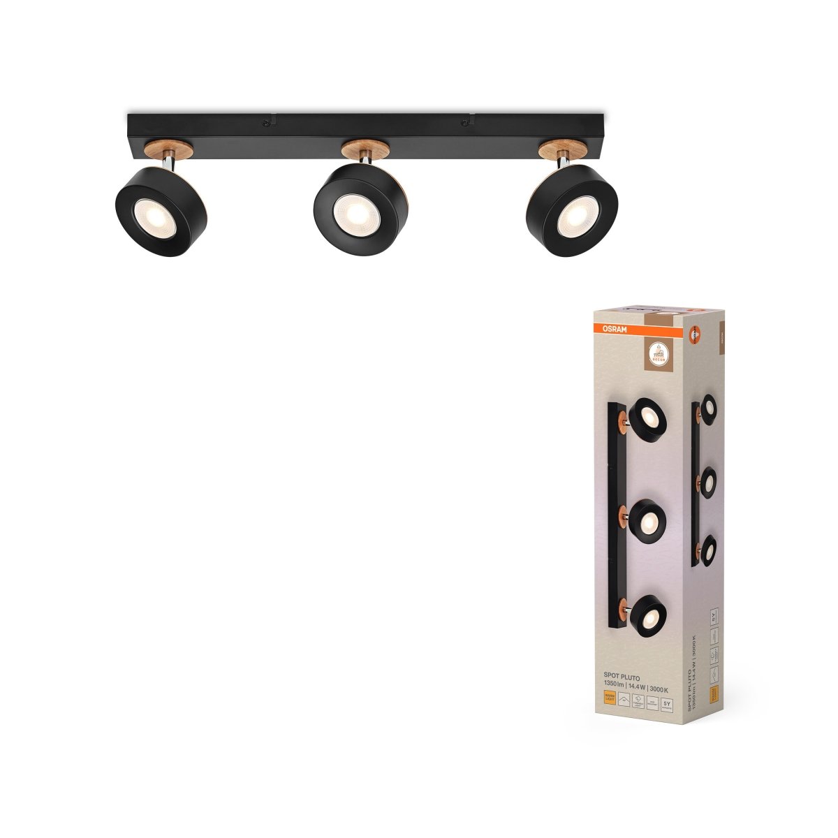 4099854471018 - Dekorativní černý reflektor 14,40 W Teplá bílá 498 mm - Reflektor - LEDVANCE e - shop