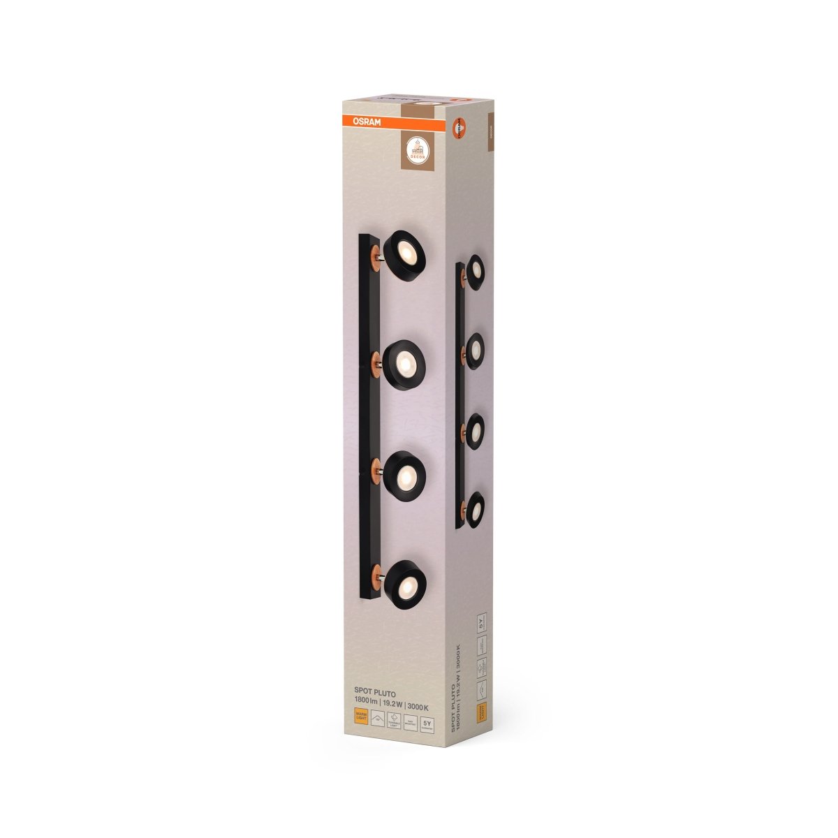 4099854471056 - Dekorativní černý reflektor 19,20 W Teplá bílá 698 mm - Reflektor - LEDVANCE e - shop