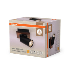 4099854471070 - Dekorativní černý reflektor 3,40 W Teplá bílá 110 mm - Reflektor - LEDVANCE e - shop