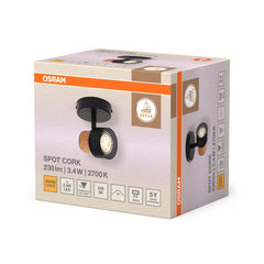 4099854470615 - Dekorativní černý reflektor 3,40 W Teplá bílá 90 mm - Reflektor - LEDVANCE e - shop