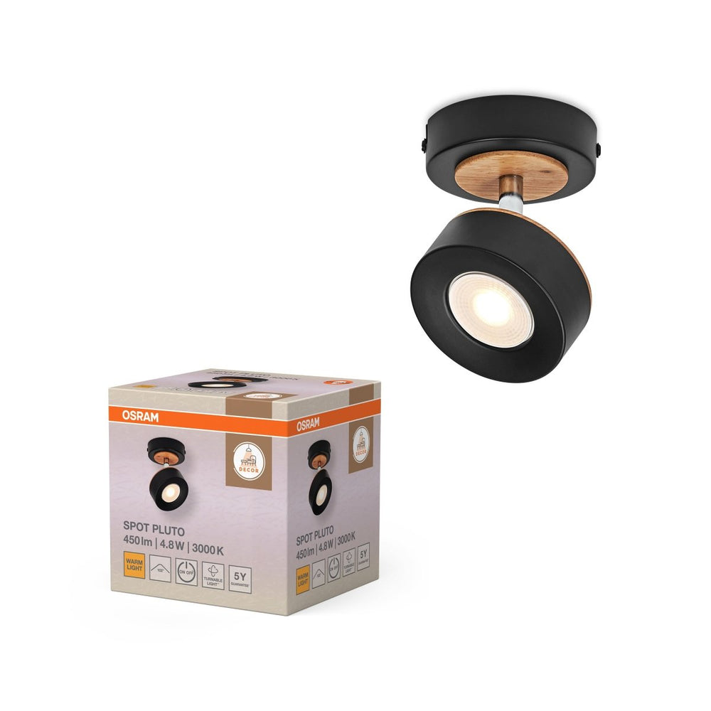 Černé stropní svítidlo LED Spot dekorativní 90 mm 102°, teplá bílá