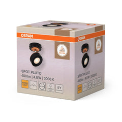 4099854470950 - Dekorativní černý reflektor 4,80 W Teplá bílá 90 mm - Reflektor - LEDVANCE e - shop