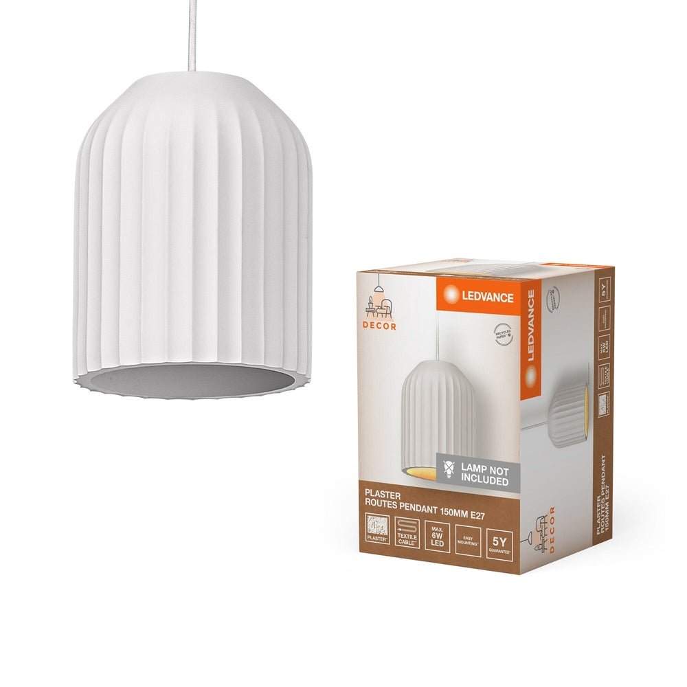 Dekorativní lustr E27 PLASTER ROUTES PENDANT 150mm
