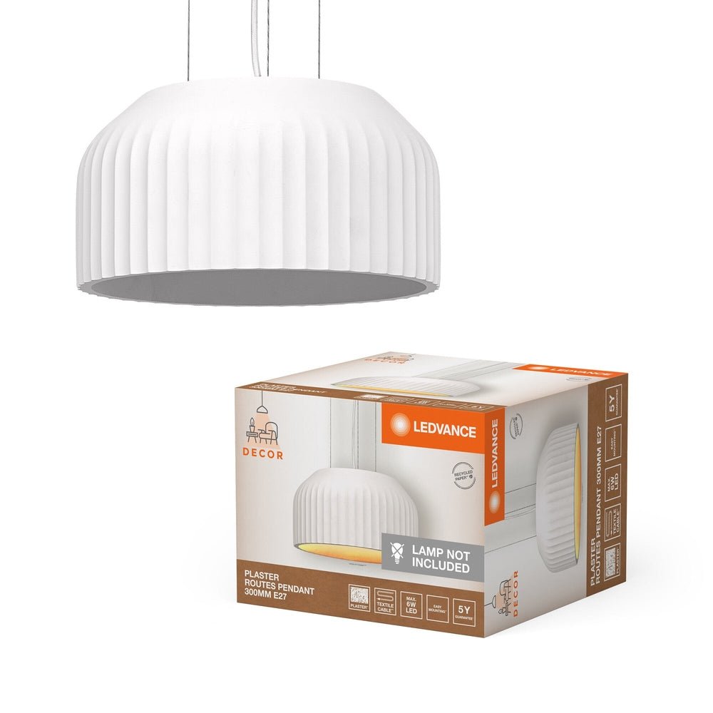 Dekorativní lustr E27 PLASTER ROUTES PENDANT 300mm
