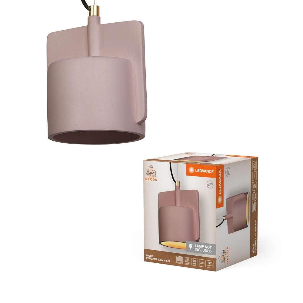 Dekorativní lustr starorůžový E27 MOLD PENDANT 190mm